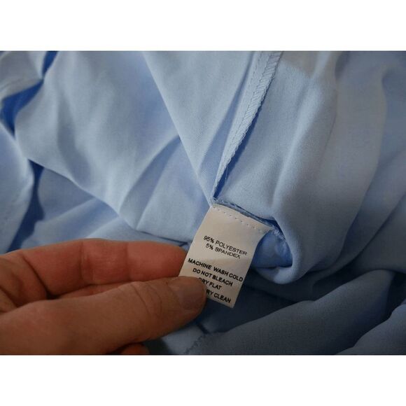 Women's Sky Blue Drawstring Flowy Shorts L - Picture 8 of 8